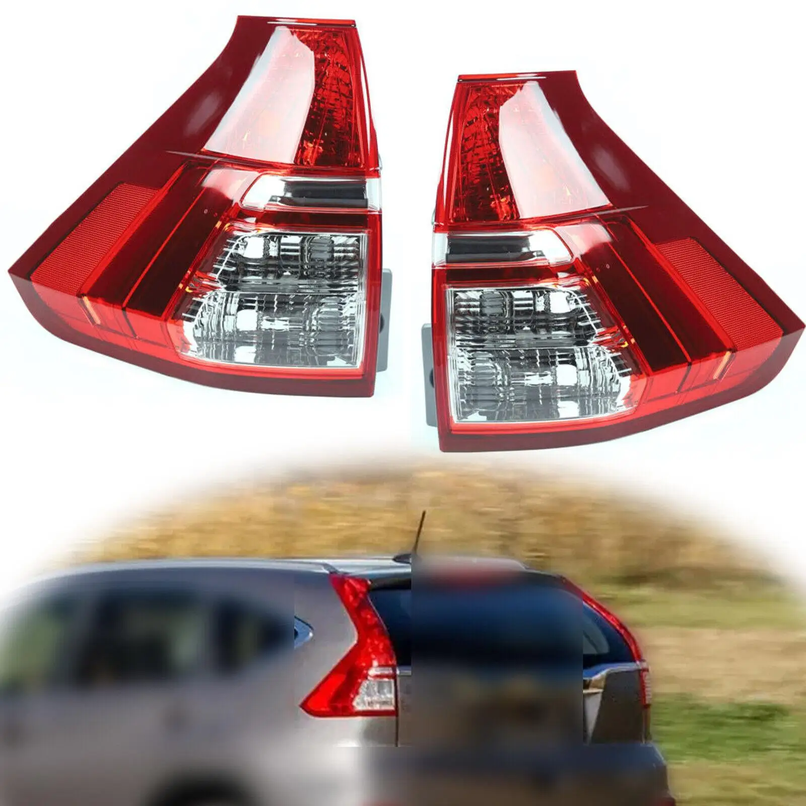 Pair Tail Lights Left + Right for HONDA CRV CR-V 2015 2016 2.4L Brake Stop Rear Lamps 33550T1WA01 33500T1WA01