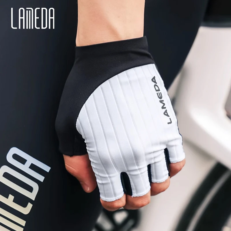 LAMEDA Summer Sports Half Finger Gloves Cycling Gloves Sport Gloves for Men 3D Padded Anti-Slip Shock-Absorbing Biking Bike Accessories
