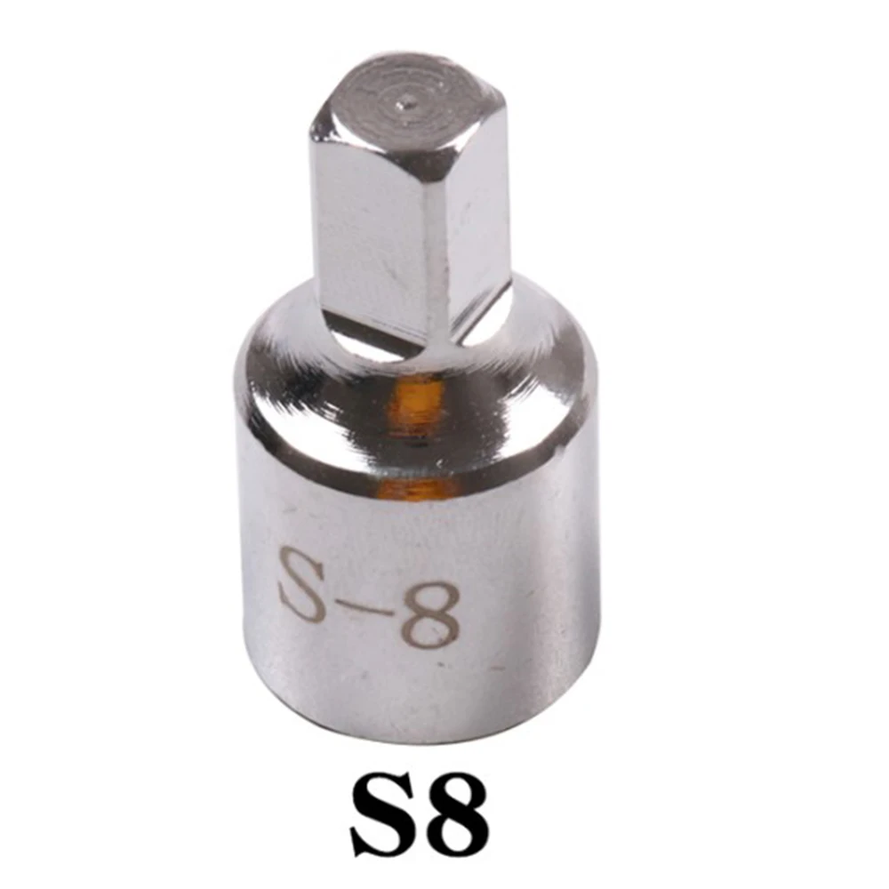 8mm Square Head With 3/8 Drive Oil Drain Pan Drain Plug Wrench Tool Remover Fit For Rear Axle Gearbox Crankcase