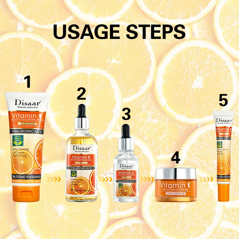 مجموعة منتجات العناية بالبشرة VC ، ترطيب وإشراق