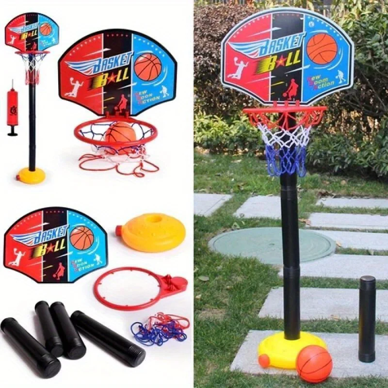 Kid's Basketball Hoop Stand Game Set with Adjustable Height [ 48cm~115cm ] BasketBall Toy for Boys 3