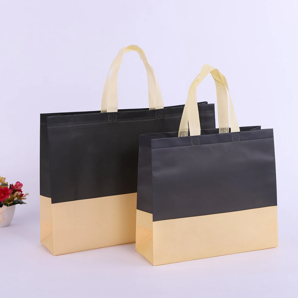 

1 PC Reusable Shopping Bag Foldable Tote Grocery Bag Non-Woven Storage Eco-friendly Bags Women Shopping Handbag