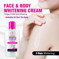 Crème éclaircissante pour le visage et le corps, 120ml, lotion au collagène pour le visage et le corps, améliore la peau foncée, soin nourrissant doux pour la peau foncée pour femmes 2