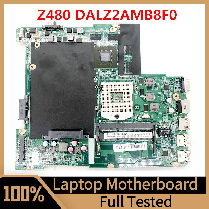 Материнская плата DALZ2AMB8F0 для ноутбука Lenovo IdeaPad Z480, материнская плата GT630M/GT635M GPU SLJ8E HM76 DDR3 100%, полностью протестирована, хорошо работает la 6901p материнская плата для ноутбука acer 5750 5755 5755g 5750g материнская плата pga989 hm65 gt630m gt540m 1g 2g gpu ddr3 100% протестирована