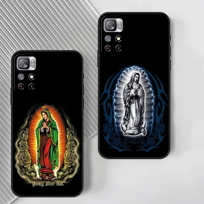 Virgin De Guadalupe Virgen Mary Custodia Per Telefono 2023 Per Redmi 12 Poco X3 Nfc Pro Note 11 S 5G 10 9 Plus 8 7 A C T 4G 10S Cover