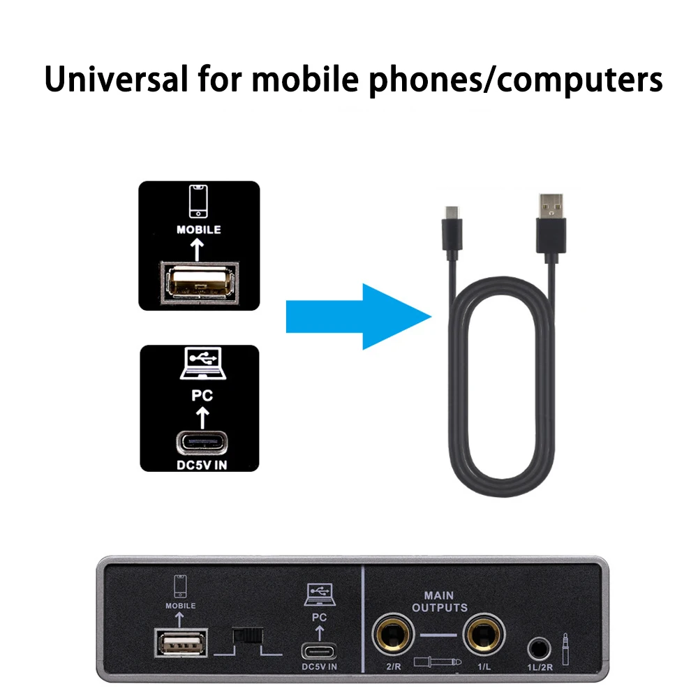 Q16 Professional Audio Interface for Recording Computer Free Drive USB External Sound Card for Pc Pro Audio Equipment