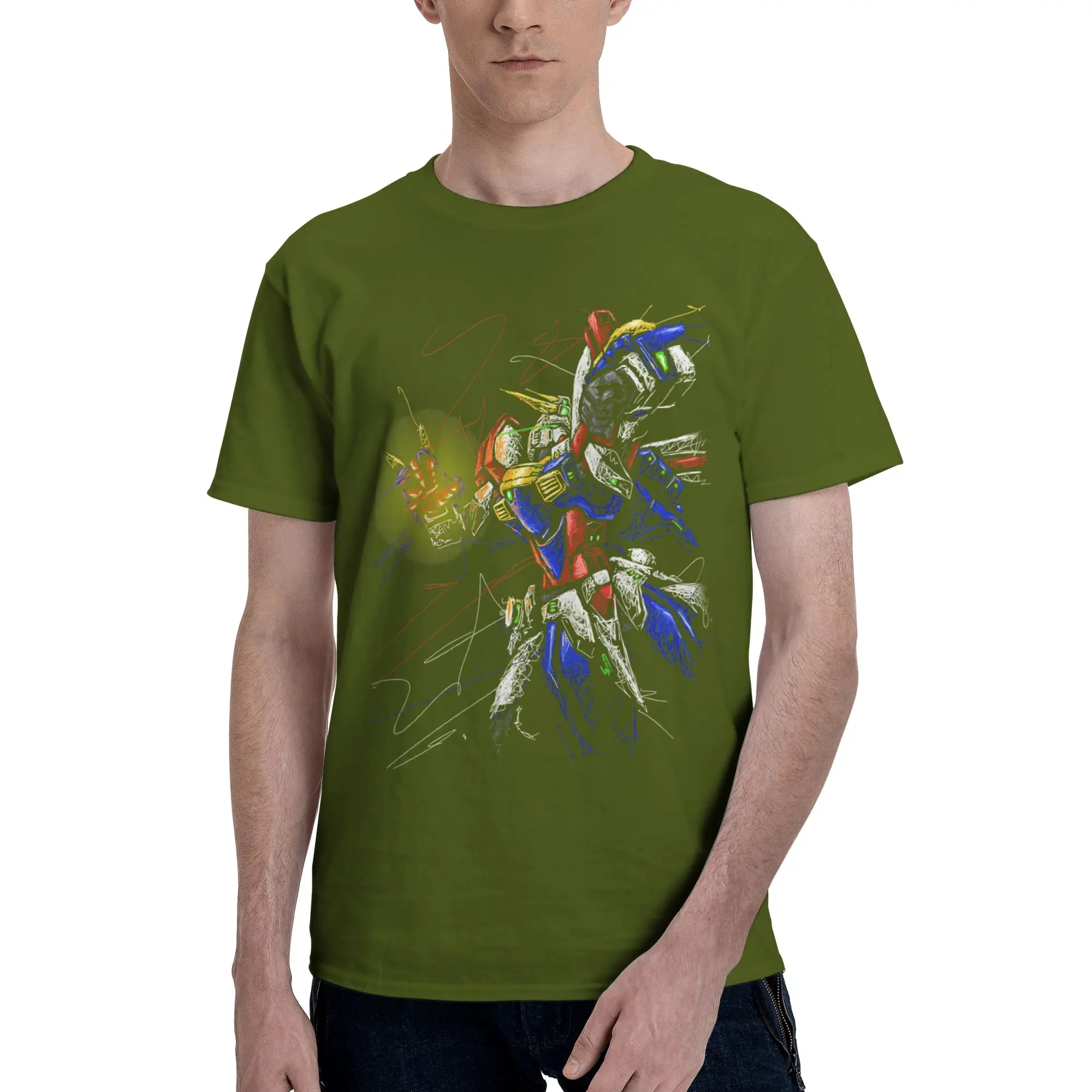 Gundam Graphic 100% Cotton Funny T-Shirt