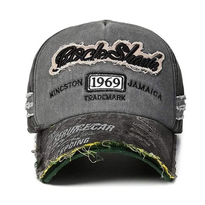 Hot Sale Unisex Washed Cotton Vintage Cap Letter Embroidery Baseball Cap Men And Women Outdoor Sports Hats 3