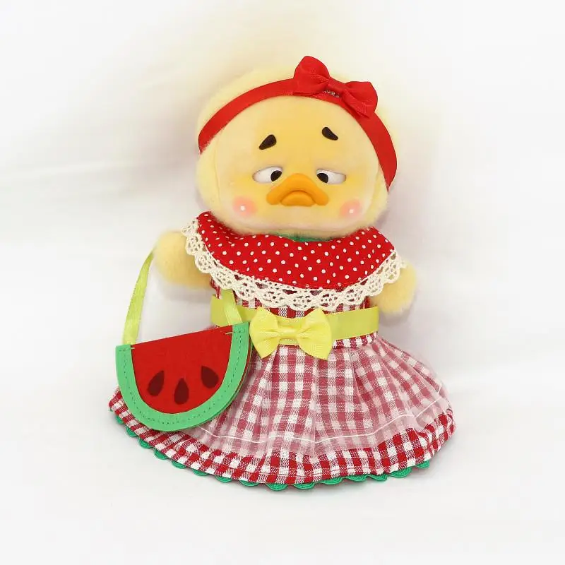 thumbnail image 1 of Mini ropa de muñeca de felpa de pato, ropa de vestido de princesa, pato amarillo pequeño, pato molesto, 1 of 5
