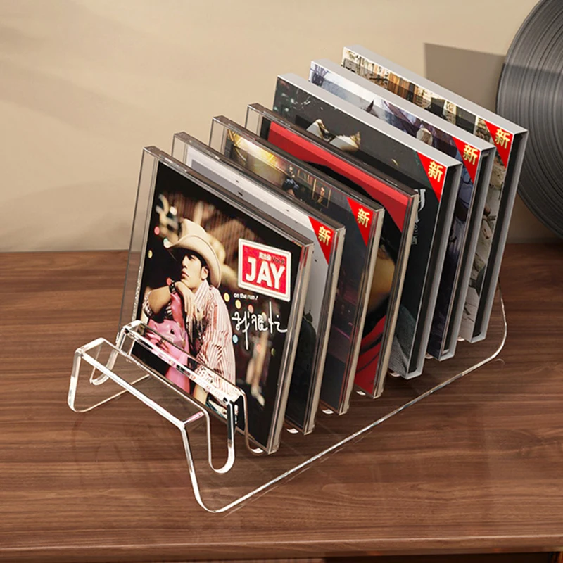 CD 랙, 앨범 디스플레이 랙, 레코드 및 테이프용 투명 보관 랙, 다기능 카운터 디스플레이 랙