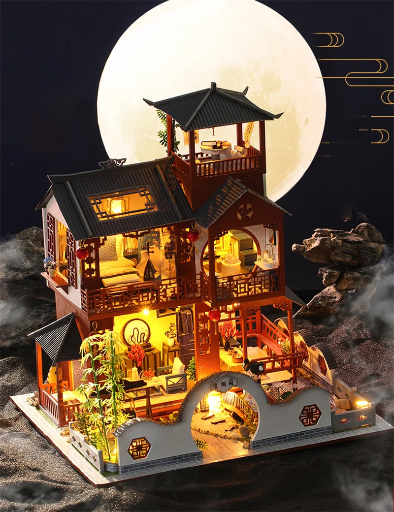 Chinese Ancient Room K055 DIY Wooden Doll House