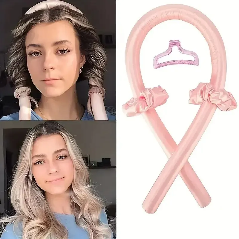 DIY Heatless Curling Stick Headband Set
