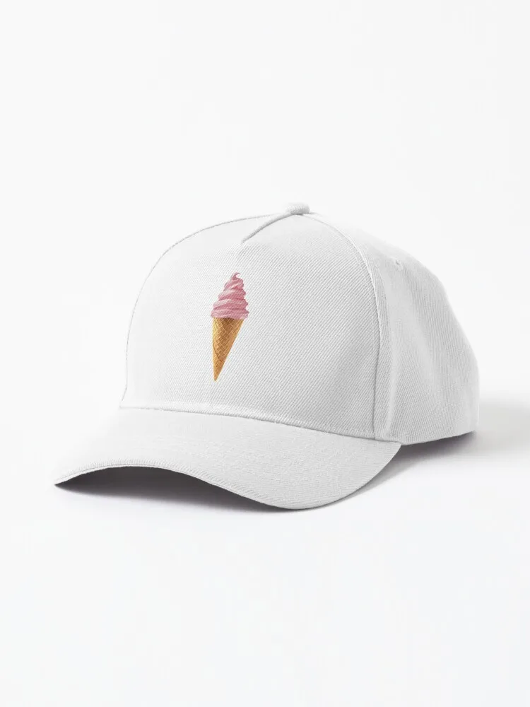 

Pink Soft Serve Strawberry Icecream Cone Cap