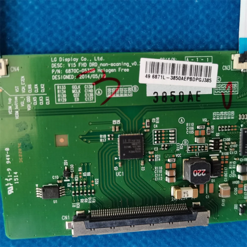 Placa de Lógica T-con Lvds 6871l3850a d 6870c0532b Tx49gs352b Lc-49cfe6242k 49he4000 Tx-49ds500e 49lk6100plb 49lj624v 49lf500 - Image 4