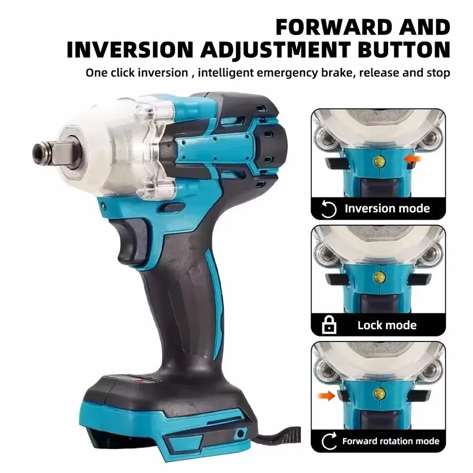 Multifunction Cordless electric impact wrench Electric tool brushless electric wrench hand drill