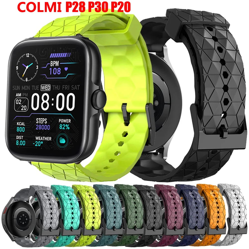

Band for COLMI P28 P20 P30 Swim Strap Smart Watch Silicone Soft Breathable Sports Bracele