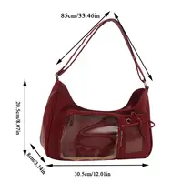 Sacs Ita transparents pour femmes, sacoche transparente pour filles, sacs à main de styliste pour dames, fourre-tout avec Badge, sac à main Lolita, tendance 6