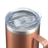 Home Office Use Large Tea Coffee Mugs Vacuum Flask Double Wall Stainless Steel  Water Cups 16oz 24oz 4