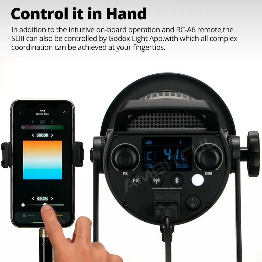 GODOX SL200II ビデオライトセット品 200W 色温度5600±200 CRI96