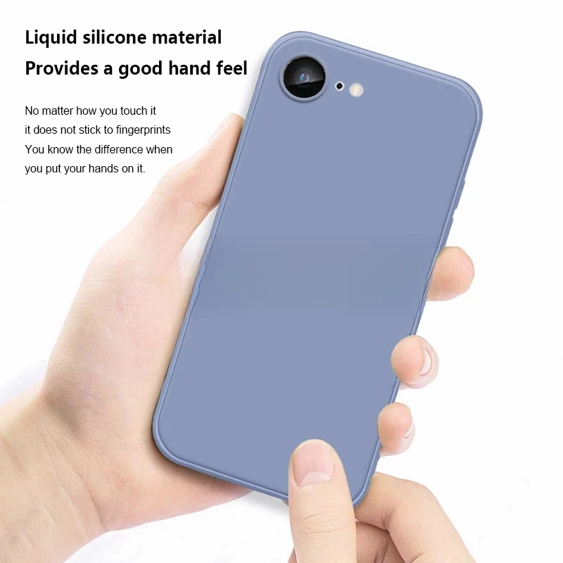 Soft Silicone Phone Case - Solid Color, Anti-Slip, Shockproof, Slim Fit Durable Design
