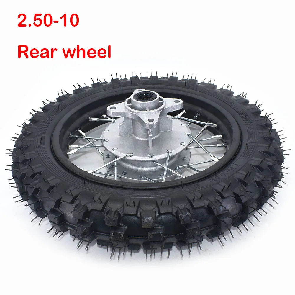 Rear-10-inch-Black-Steel-Wheel-2-50-10-Tyres-28-Spoke-Rims-Drum-Brake ...