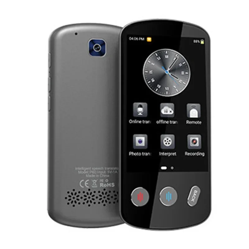 Smart Instant Voice Offline Translator Machine P60 Support 138 Languages Real Time Multi-Language Tool Portable Translation