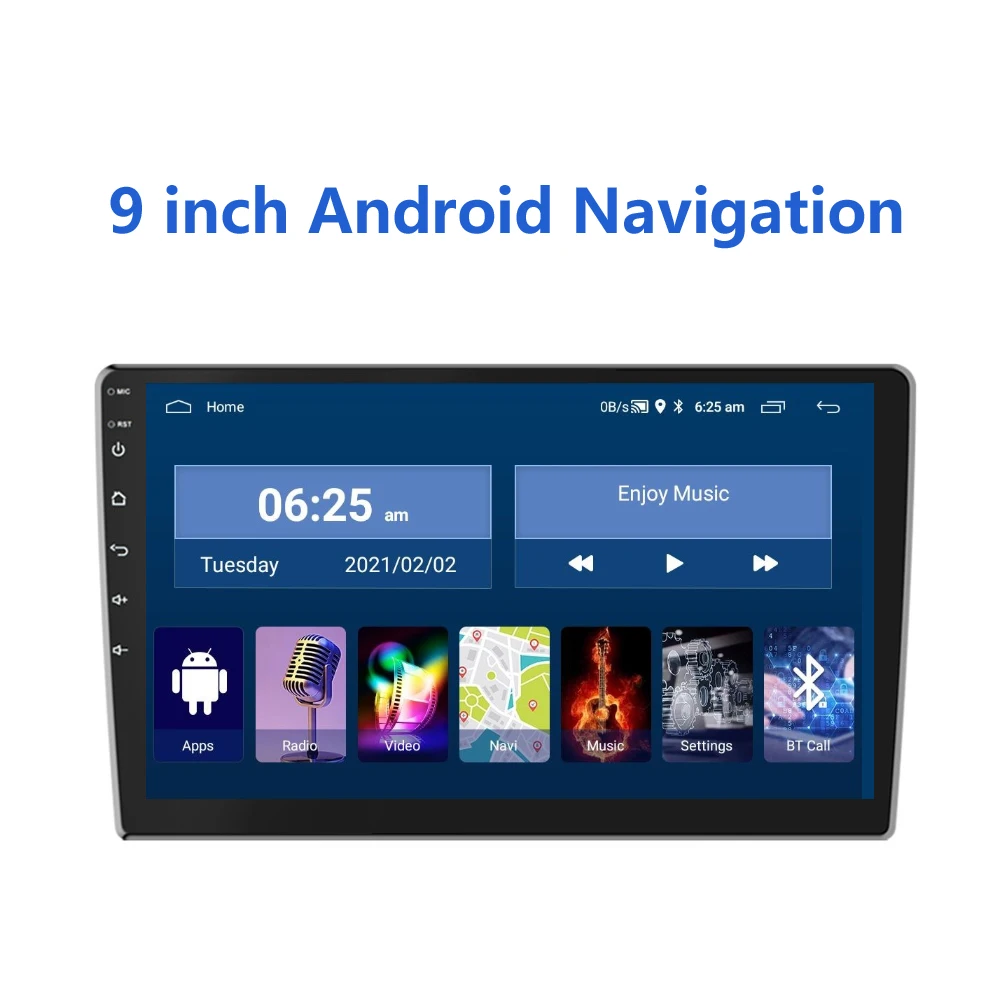 

Автомагнитола на Android 11, универсальный мультимедийный видеоплеер 9 дюймов с GPS, для Volkswagen, Nissan, Hyundai, Toyota