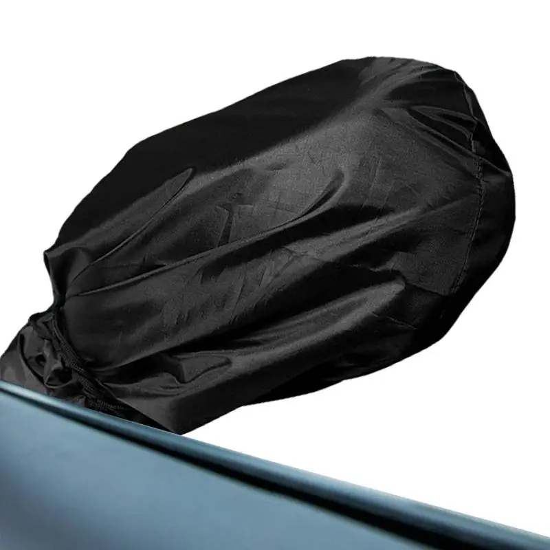 

Mirror Cover With Drawstring Side View Mirror Cover Protection Rearview Snow Cover Guard Universal Windproof Sun Proof For Car