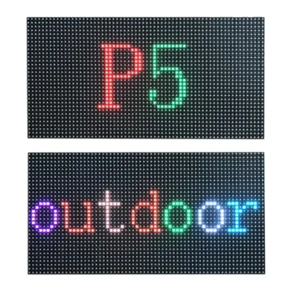 

Наружный P5 SMD Полноцветный RGB Водонепроницаемый 320 × 160 мм 64 × 32 пикселя 1/8Scan СВЕТОДИОДНЫЙ матричный экран дисплея интерфейс Hub75