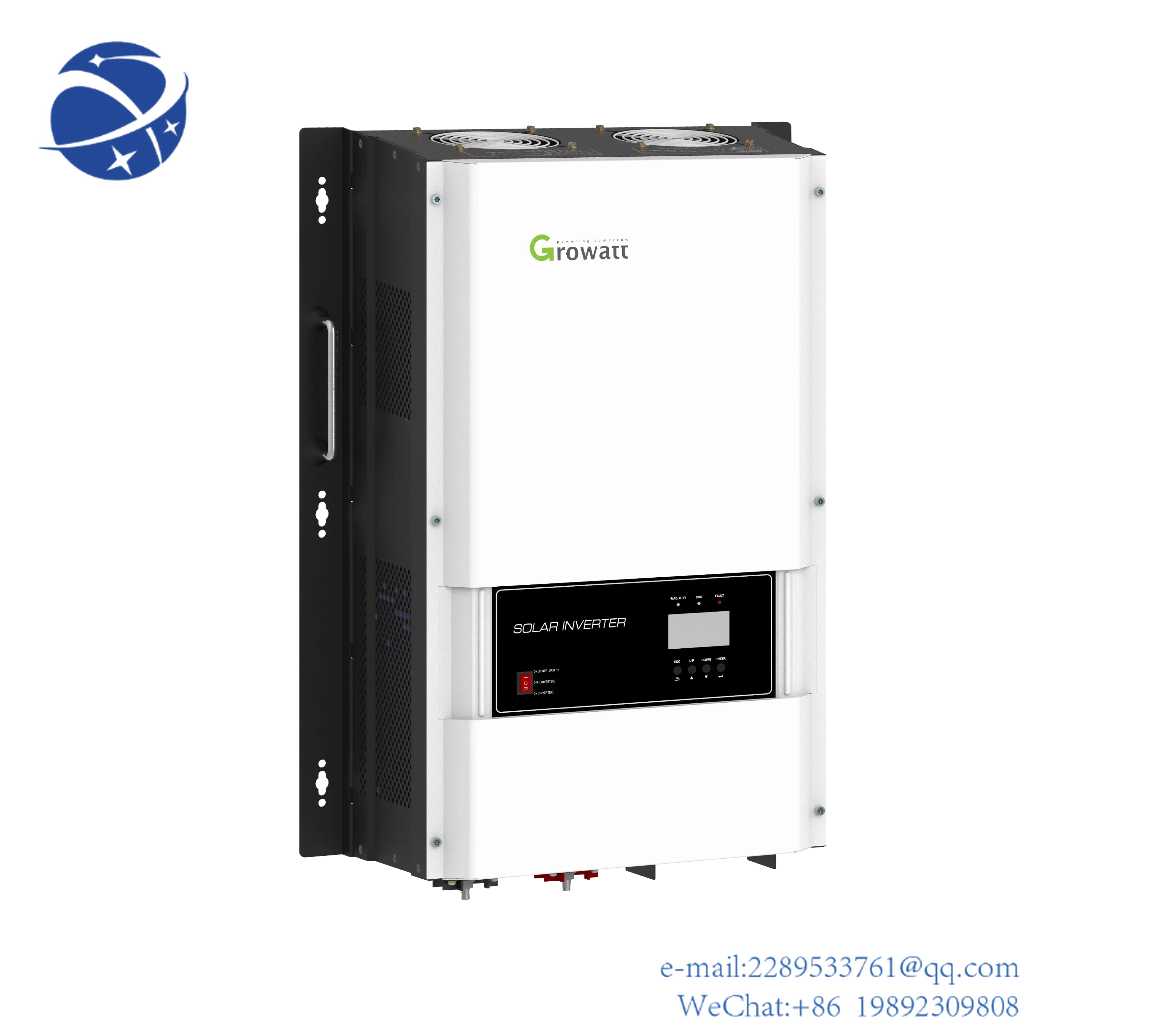 Yyhc Off Grid Inverter Solare Ibrido 10Kw 8Kw 6Kw 5Kw Growatt Inverter Con Fase Divisa