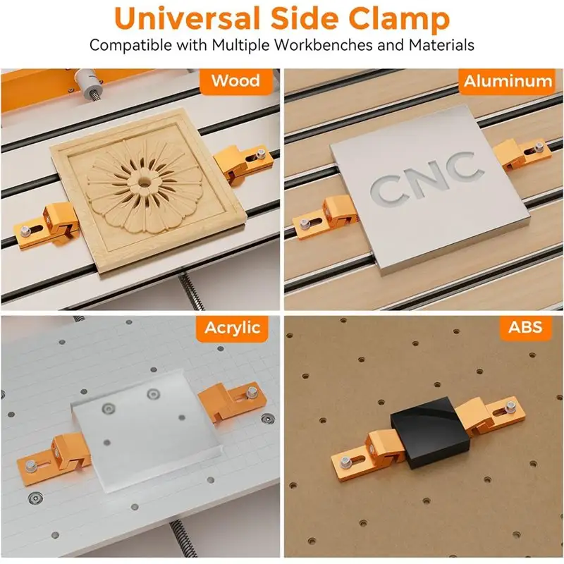 AA51 Router Side Pressure Plate Clamps Low Profile Side Clamps For CNC Router Hold Down Clamps For Secure CNC Machining image 5