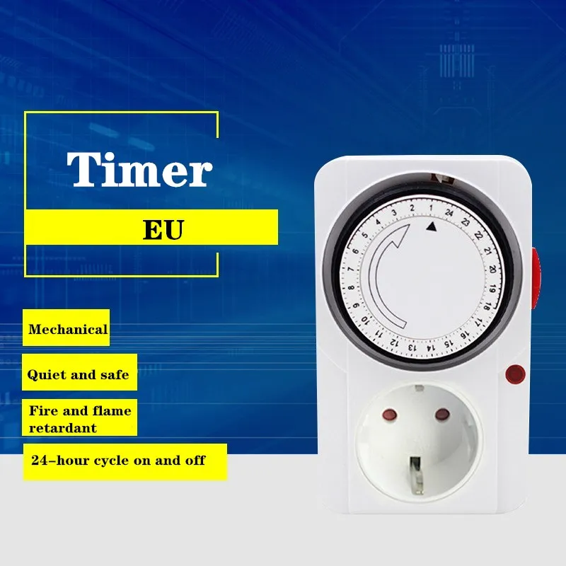 Programmable 24H Cyclic Timer Switch Smart Countdown Switch Socket
