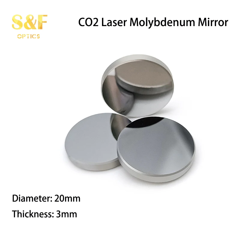 MCWlaser MO Espejos de molibdeno 1PCS Dia: 20mm para grabado láser CO2 Grabado/cortador de corte 40W a 200W MCWlaser MO Espejos de molibdeno 1PCS Dia: 20mm para grabado láser CO2 Grabado/cortador de corte 40W a 200W