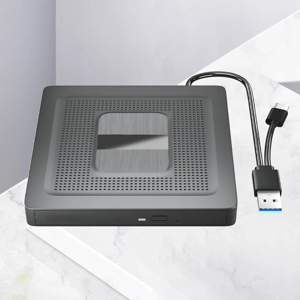 외부 CD DVD 드라이브, USB 3.0 C 타입 DVD 라이터, 플러그 앤 플레이 CD 녹음기, 무료 드라이브 DVD CD 플레이어, 컴퓨터 태블릿 데스크탑용