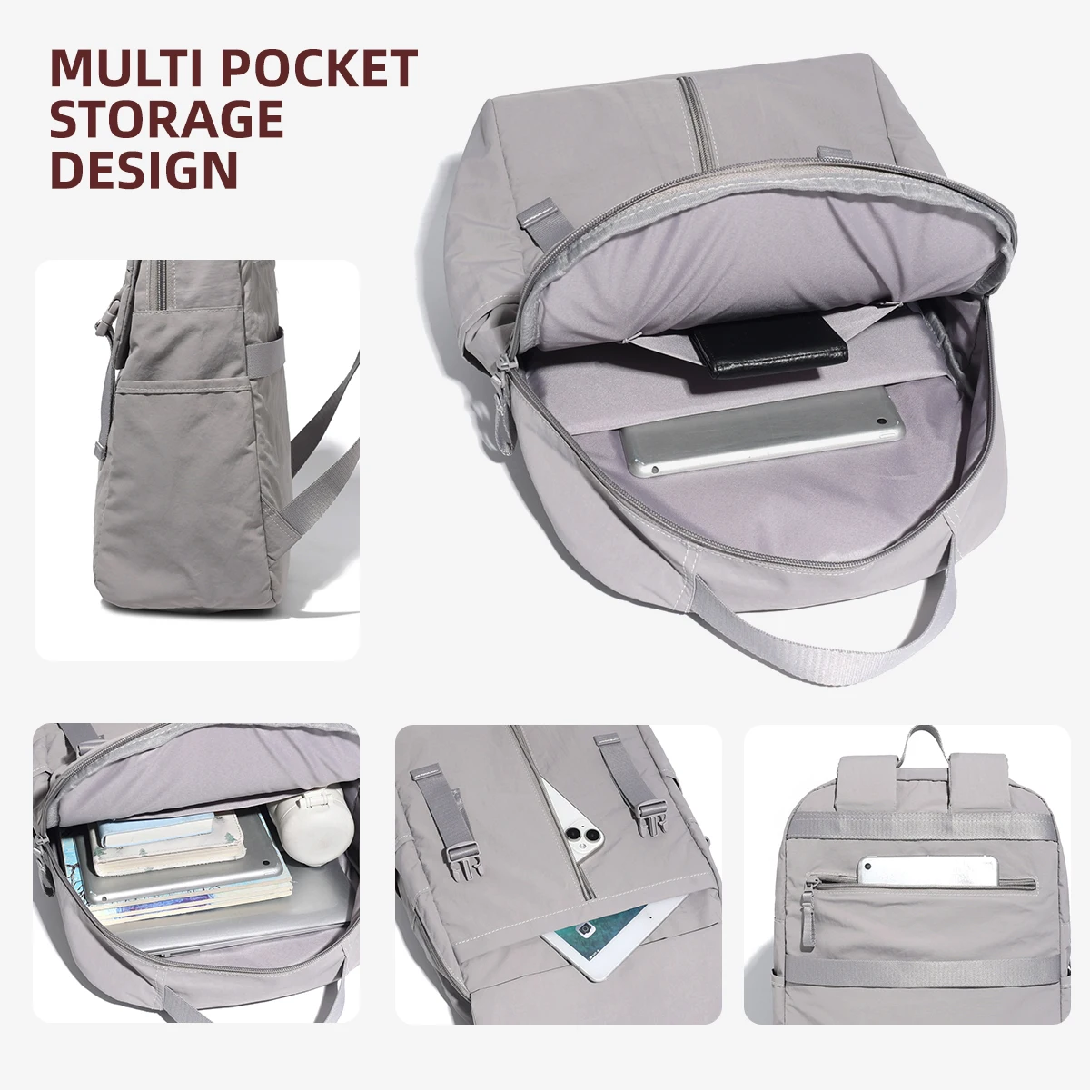 Cloth Bag, Women's Casual Backpack, Lightweight Travel Backpack, Computer Bag, Trolley Case, Large Capacity School Bag, Travel