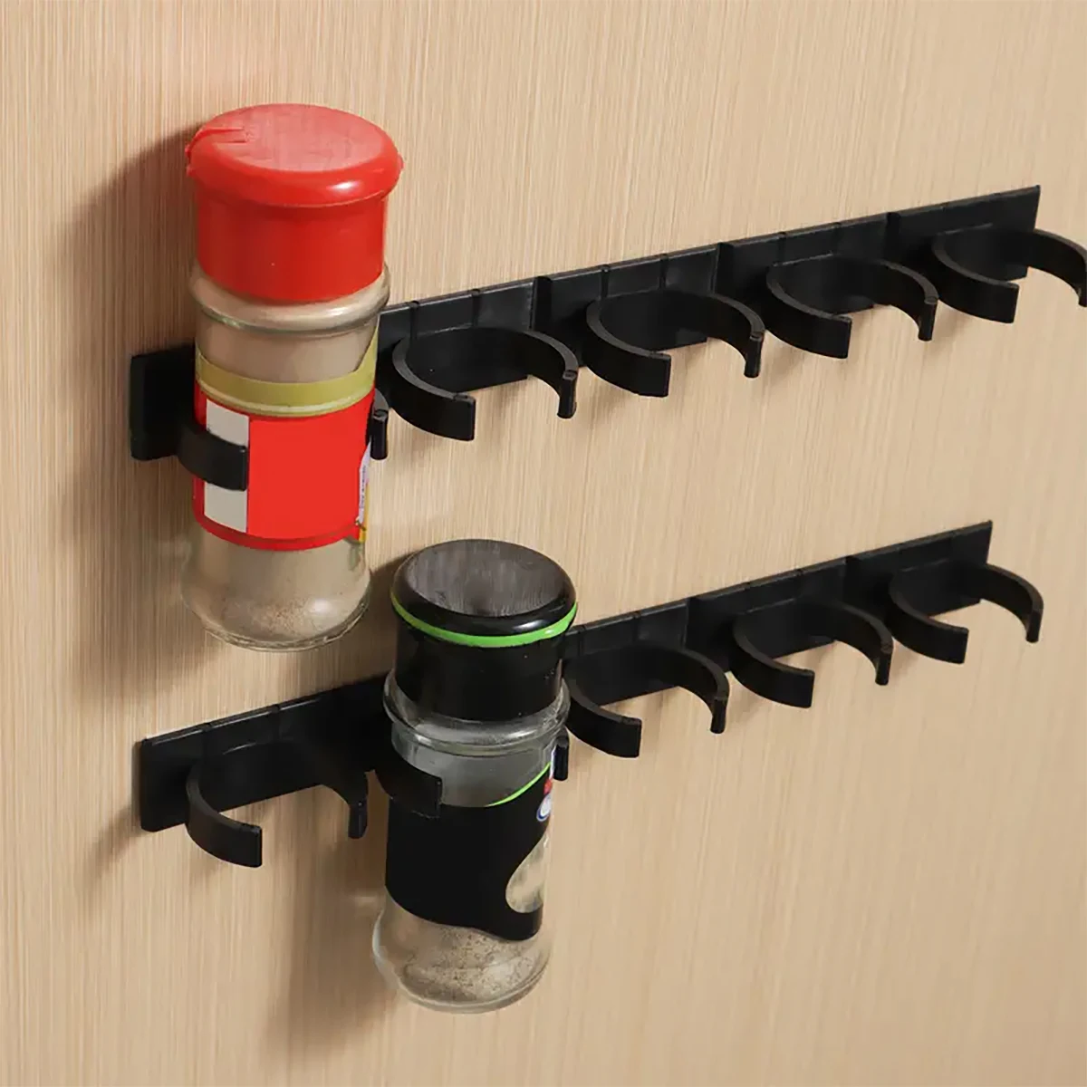 20/4 rows wall mounted space saving seasoning cans and bottle holders
