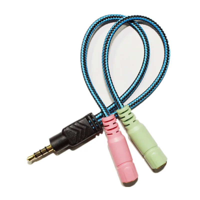 3.5mm Headphone Splitter Audio Aux Cable for G2000 G9000 Gaming Headset Jack 3.5mm Splitter Adapter for PC Computer Laptop PS4