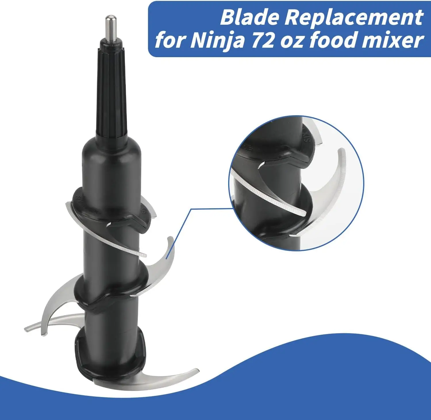 6 Fins Bottom Helical Blade For Nutri Ninja BL660 BL642 BL660C BL700C BL700  BL500 BL500C Blender Juicer Mixer Extractor Parts - AliExpress