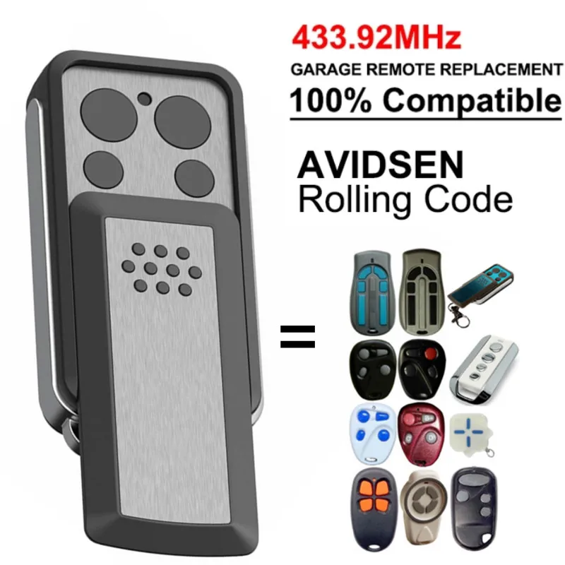 차고 문짝 리모컨 고정 코드 명령 리모컨 문짝 오프너, 433.92MHz