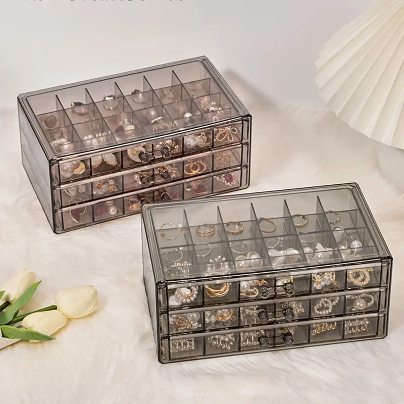 

Personalized Jewelry Stray Stand Box Display Women Boxes Ring Acrylic Storage Organizer Kids Earrings Necklace For