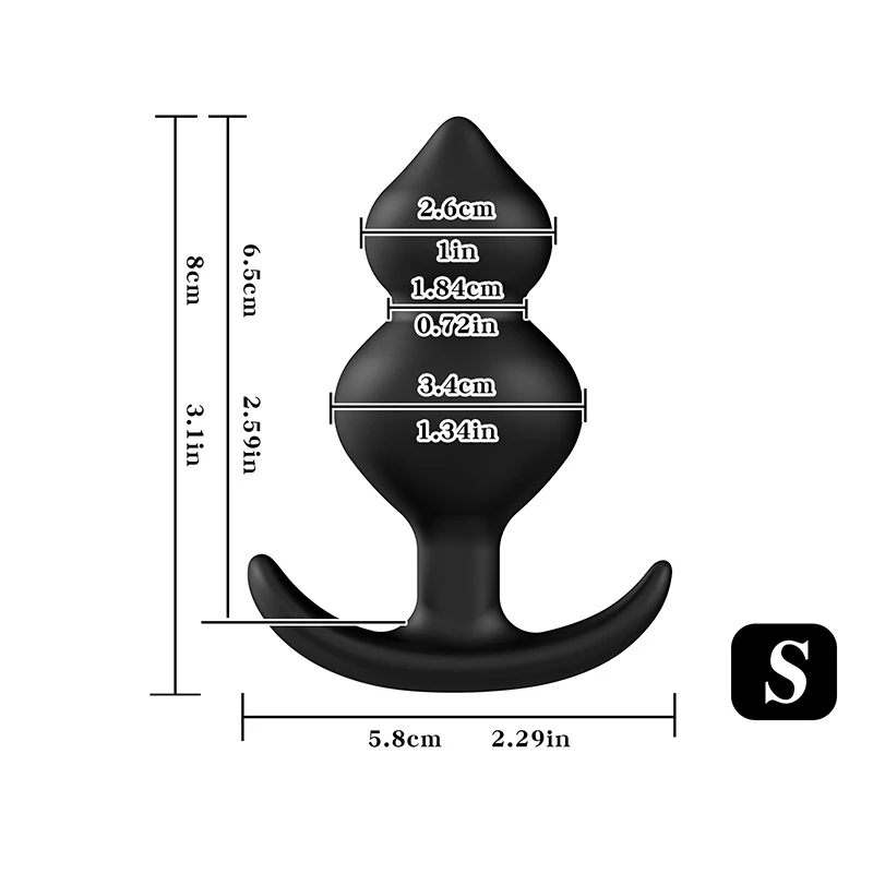 Anal Plugs With Steel Anal Double Beads Vaginal Balls Anal Stimulation Pull Bead Dildo Buttplug Adult 18 Sex Toy For Male Female