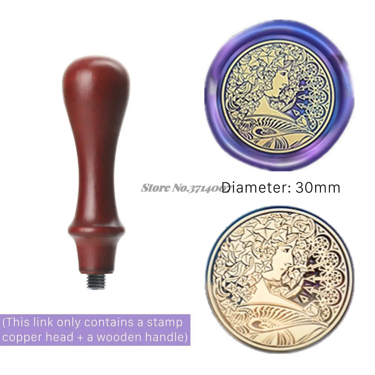 2022 Plant Rose Flower Wax Seal Stamp Retro Life Tree Cat Butterfly Antique Scrapbooking HEAD Wedding Decorative Invitation 