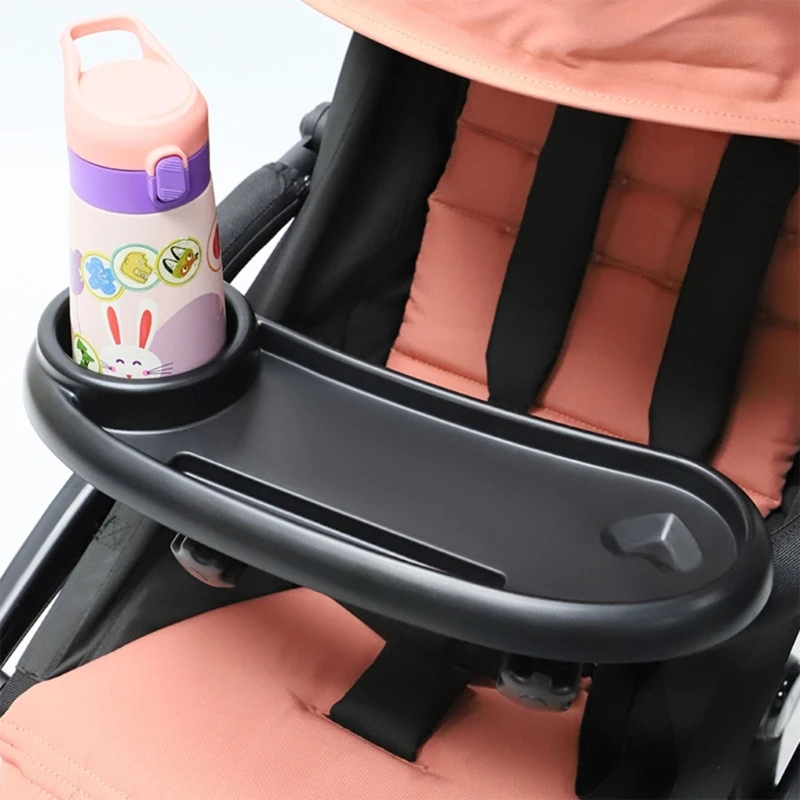 Car Seat Children Dining Table Tray Multifunctional High Temperature  Resistant Silicone Stroller Snack Tray With Cup Holder - AliExpress