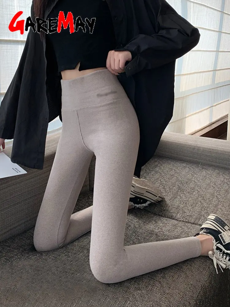 2023 wolle Dicke Warme Winter Leggings für Frauen Hohe Taille Samt