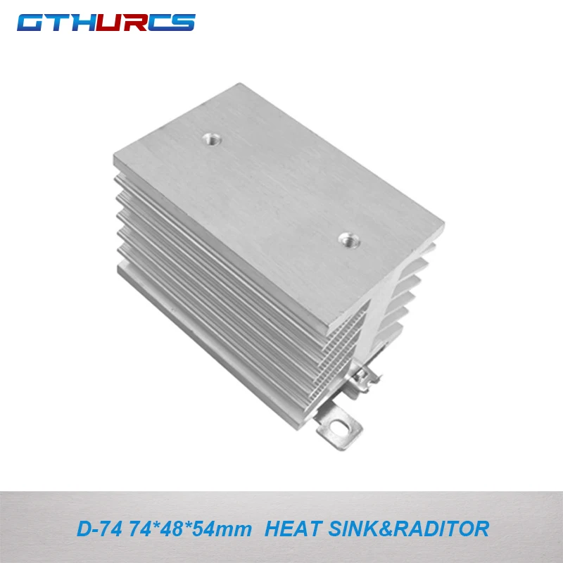 D-74 Din Rail Mounted Heat Sink Aluminum Dissipation Radiator for DA AA ...