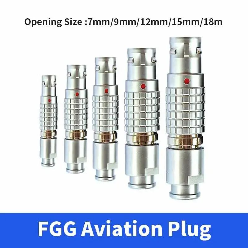 LEMO 커넥터 FGG 항공 플러그 EGG 소켓 0B 1B 2B 3B 4B 2-26핀 금속 푸시풀 자동 잠금 커넥터 호환