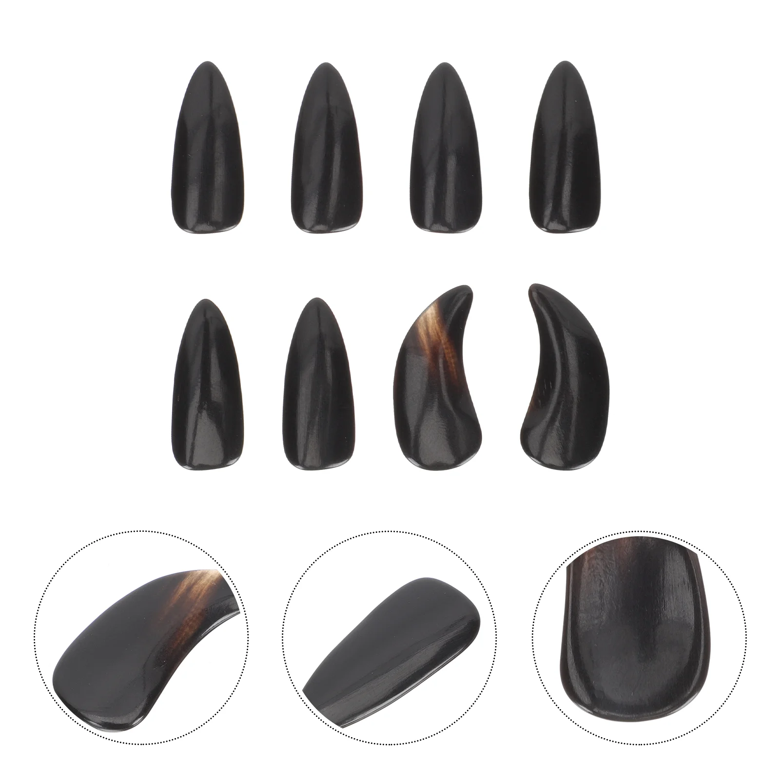 Guzheng Practice Fake Nails Performance For Kids Adults Fingertip Protectors