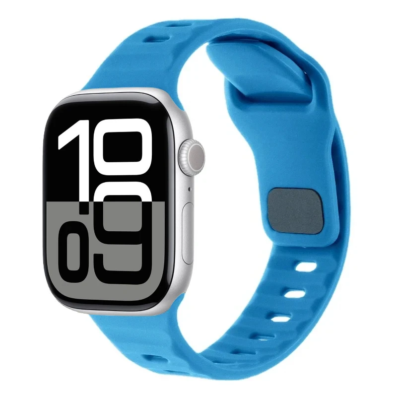 Durable Sports Silicone Strap for Apple Watch - Enhanced Comfort Wristband