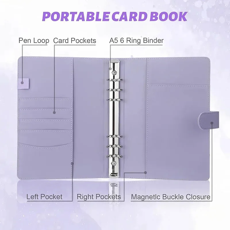 25pcs Page(4 Grids) Photo Card A5-Binder Kpop Photo Albums Idol Cards Loose-leaf Collect Book