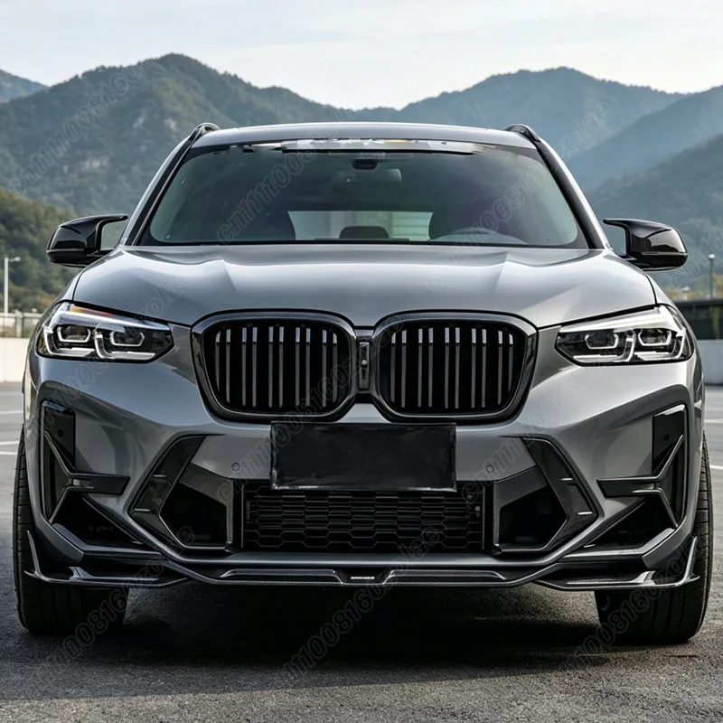 BMW F97 X3M F98 X4M LCI 2022 2023 2024 2025 2026 차량용 프론트 범퍼 립 스포츠 레이싱 프론트 턱 스포일러 바디 개조 키트